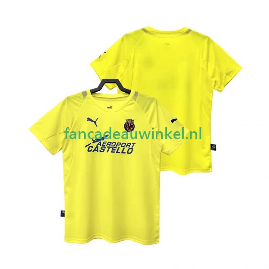 Villarreal CF Wedstrijdshirt met Korting 2005 Retro Thuis Heren 2006 Korte Mouw