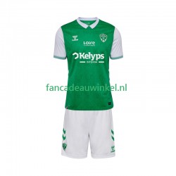 Wedstrijdshirt met Korting AS Saint-Etienne Thuis Kind 2025-26 Korte Mouw