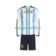 Argentinië Wedstrijdshirt met Korting Thuis Kind WK 2026 Lange Mouw