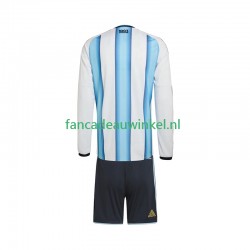 Argentinië Wedstrijdshirt met Korting Thuis Kind WK 2026 Lange Mouw