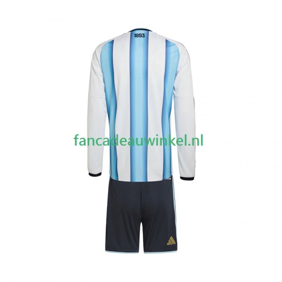 Argentinië Wedstrijdshirt met Korting Thuis Kind WK 2026 Lange Mouw