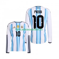 Argentinië Wedstrijdshirt met Korting Lionel Messi 10 Thuis Heren WK 2026 Lange Mouw