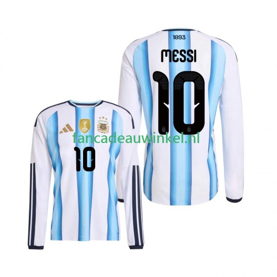 Argentinië Wedstrijdshirt met Korting Lionel Messi 10 Thuis Heren WK 2026 Lange Mouw