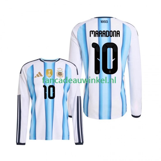 Argentinië Wedstrijdshirt met Korting Maradona 10 Thuis Heren WK 2026 Lange Mouw