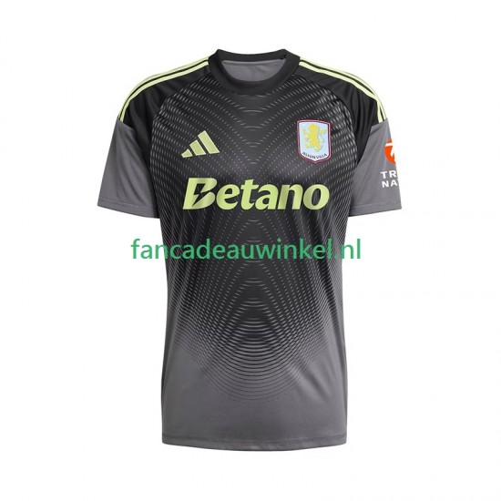 Aston Villa Wedstrijdshirt met Korting Keepersshirt Thuis Heren 2025-26 Korte Mouw