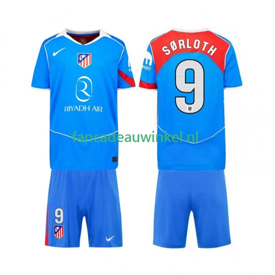 Atlético Madrid Wedstrijdshirt met Korting Alexander Sorloth 9 3rd Kind 2025-26 Korte Mouw