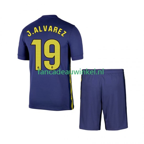 Atlético Madrid Wedstrijdshirt met Korting Julian Alvarez 19 Uit Kind 2025-26 Korte Mouw
