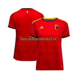 België Wedstrijdshirt met Korting Thuis Dames WK 2026 Korte Mouw