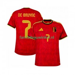 België Wedstrijdshirt met Korting de bruyne 7 Thuis Heren WK 2026 Korte Mouw
