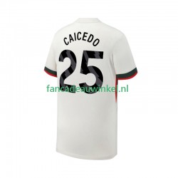 Chelsea Wedstrijdshirt met Korting Moises Caicedo 25 Uit Heren 2025-26 Korte Mouw