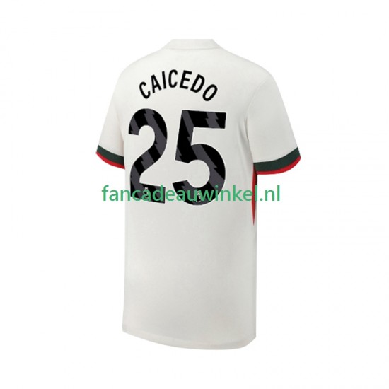 Chelsea Wedstrijdshirt met Korting Moises Caicedo 25 Uit Heren 2025-26 Korte Mouw