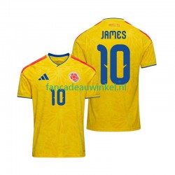 Colombia Wedstrijdshirt met Korting James Rodriguez 10 Thuis Heren WK 2026 Korte Mouw