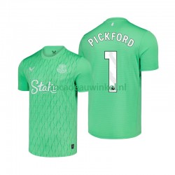 Everton Wedstrijdshirt met Korting Pickford 1 Keepersshirt Thuis Heren 2025-26 Korte Mouw