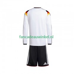 Duitsland Wedstrijdshirt met Korting Thuis Kind WK 2026 Lange Mouw