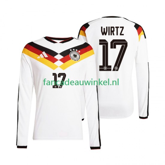 Duitsland Wedstrijdshirt met Korting Florian Wirtz 17 Thuis Heren WK 2026 Lange Mouw