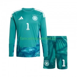 Duitsland Wedstrijdshirt met Korting Manuel Neuer 1 Keepersshirt Thuis Kind WK 2026 Lange Mouw