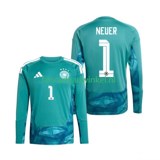 Duitsland Wedstrijdshirt met Korting Manuel Neuer 1 Keepersshirt Thuis Heren WK 2026 Lange Mouw