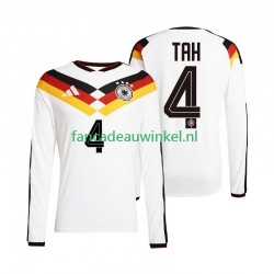 Duitsland Wedstrijdshirt met Korting Jonathan Tah 4 Thuis Heren WK 2026 Lange Mouw