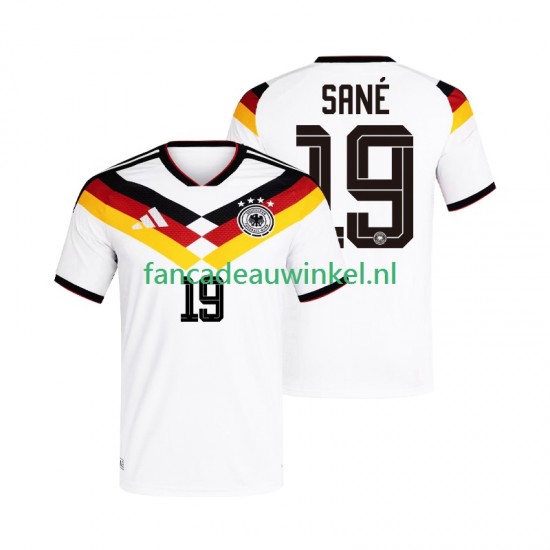 Duitsland Wedstrijdshirt met Korting Leroy Sane 19 Thuis Heren WK 2026 Korte Mouw