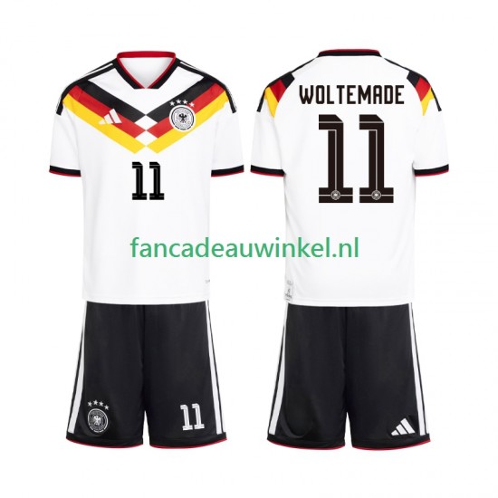 Duitsland Wedstrijdshirt met Korting Woltemade 11 Thuis Kind WK 2026 Korte Mouw