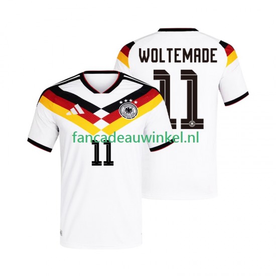Duitsland Wedstrijdshirt met Korting Woltemade 11 Thuis Heren WK 2026 Korte Mouw