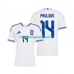 Griekenland Wedstrijdshirt met Korting Vangelis Pavlidis 14 Thuis Heren 2026 Korte Mouw