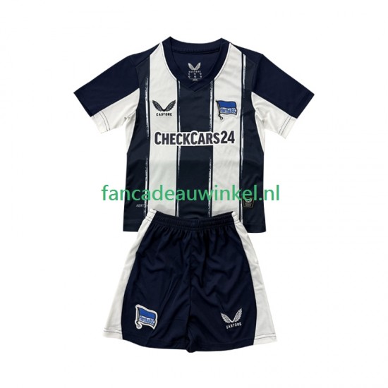 Hertha BSC Wedstrijdshirt met Korting Thuis Kind 2025-26 Korte Mouw