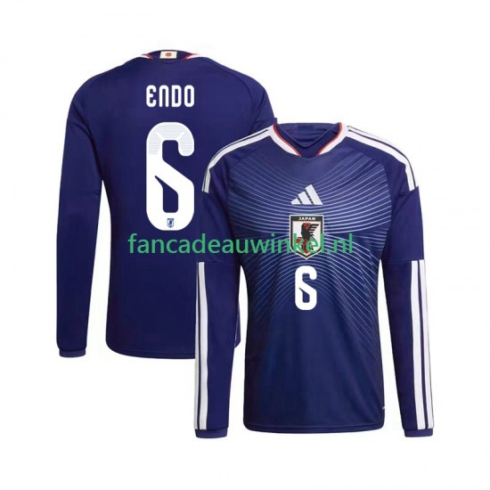 Japan Wedstrijdshirt met Korting Wataru Endo 6 Thuis Heren WK 2026 Lange Mouw