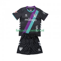 Málaga CF Wedstrijdshirt met Korting Uit Kind 2025-26 Korte Mouw