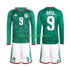 Mexico Wedstrijdshirt met Korting Raul Jimenez 9 Thuis Kind WK 2026 Lange Mouw