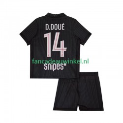 Paris Saint-Germain Wedstrijdshirt met Korting Desire Doue 14 Vierde Kind 2025-26 Korte Mouw
