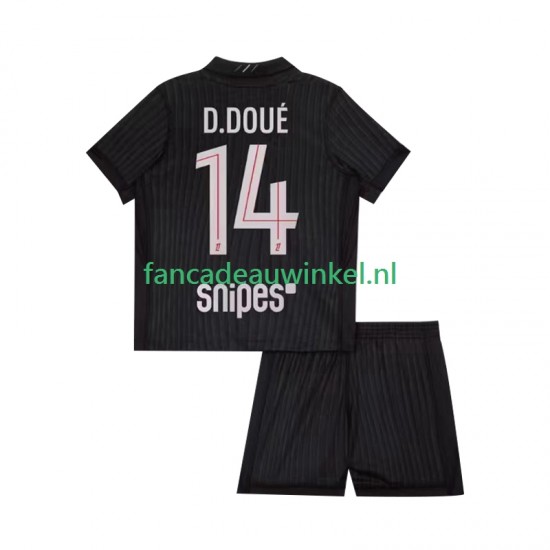 Paris Saint-Germain Wedstrijdshirt met Korting Desire Doue 14 Vierde Kind 2025-26 Korte Mouw