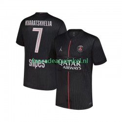 Paris Saint-Germain Wedstrijdshirt met Korting Khvicha Kvaratskhelia 7 Vierde Heren 2025-26 Korte Mouw