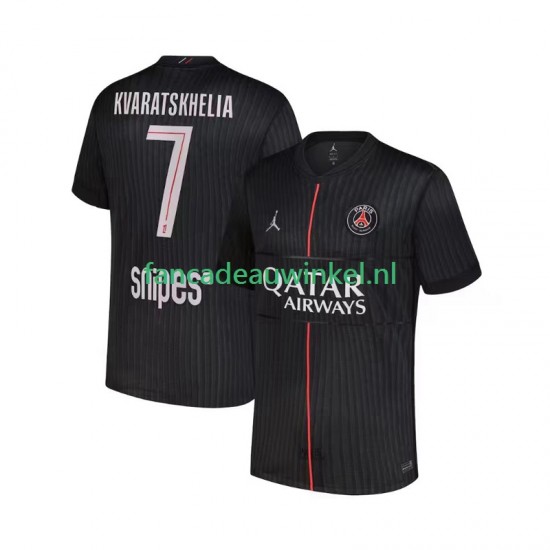 Paris Saint-Germain Wedstrijdshirt met Korting Khvicha Kvaratskhelia 7 Vierde Heren 2025-26 Korte Mouw