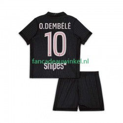 Paris Saint-Germain Wedstrijdshirt met Korting Ousmane Dembele 10 Vierde Kind 2025-26 Korte Mouw