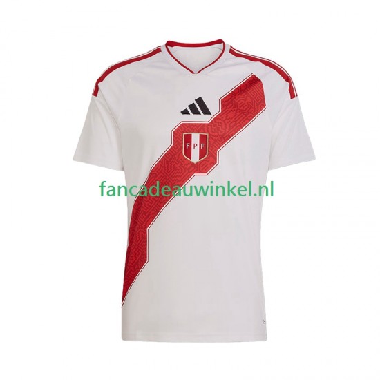 Peru Wedstrijdshirt met Korting Thuis Heren 2026 Korte Mouw
