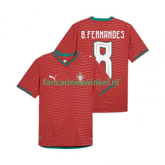 Portugal Wedstrijdshirt met Korting Bruno Fernandes 8 Thuis Heren WK 2026 Korte Mouw