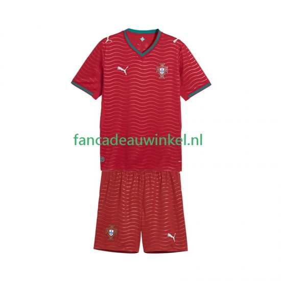 Portugal Wedstrijdshirt met Korting Thuis Kind WK 2026 Korte Mouw