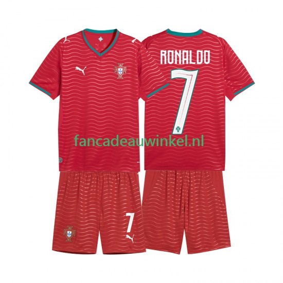 Portugal Wedstrijdshirt met Korting Cristiano Ronaldo 7 Thuis Kind WK 2026 Korte Mouw