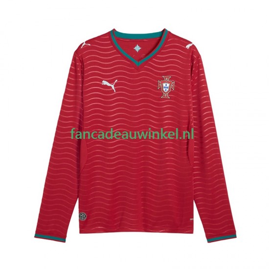 Portugal Wedstrijdshirt met Korting Thuis Heren WK 2026 Lange Mouw