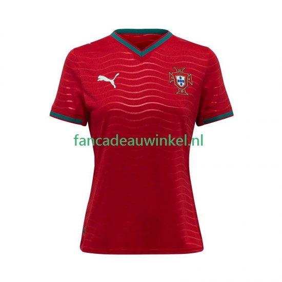 Portugal Wedstrijdshirt met Korting Thuis Dames WK 2026 Korte Mouw