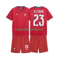 Portugal Wedstrijdshirt met Korting Vitinha 23 Thuis Kind WK 2026 Korte Mouw