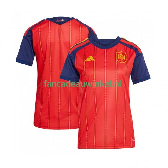 Spanje Wedstrijdshirt met Korting Thuis Dames WK 2026 Korte Mouw