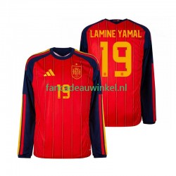 Spanje Wedstrijdshirt met Korting Lamine Yamal 19 Thuis Heren WK 2026 Lange Mouw