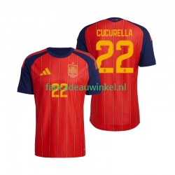 Spanje Wedstrijdshirt met Korting Marc Cucurella 22 Thuis Heren WK 2026 Korte Mouw