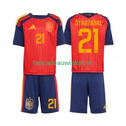 Spanje Wedstrijdshirt met Korting Mikel Oyarzabal 21 Thuis Kind WK 2026 Korte Mouw