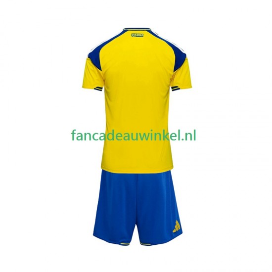 Zweden Wedstrijdshirt met Korting Thuis Kind 2026 Korte Mouw