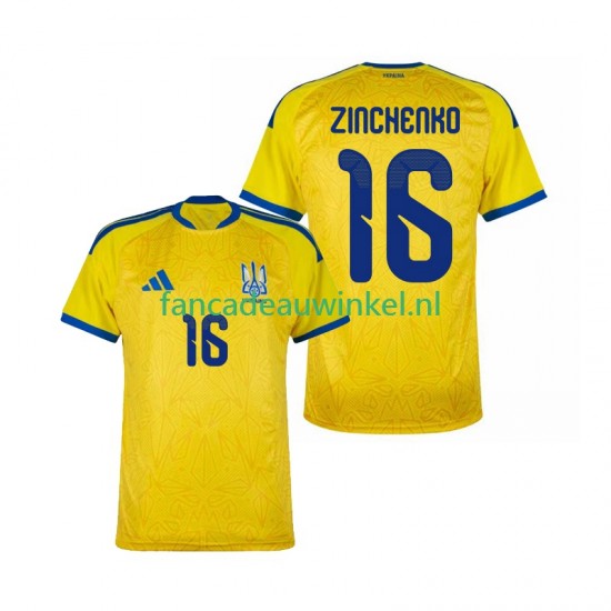 Oekraïne Wedstrijdshirt met Korting Oleksandr Zinchenko 16 Thuis Heren WK 2026 Korte Mouw