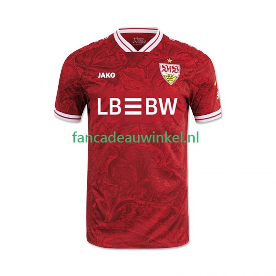 VfB Stuttgart Wedstrijdshirt met Korting Uit Heren 2025-26 Korte Mouw