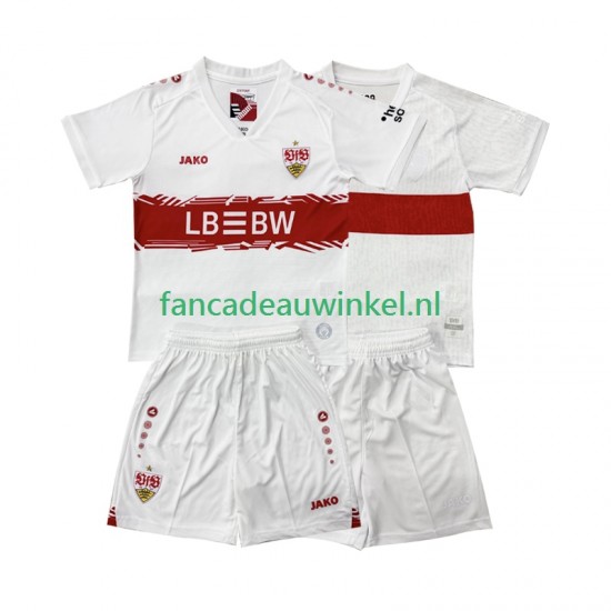 VfB Stuttgart Wedstrijdshirt met Korting Thuis Kind 2025-26 Korte Mouw
